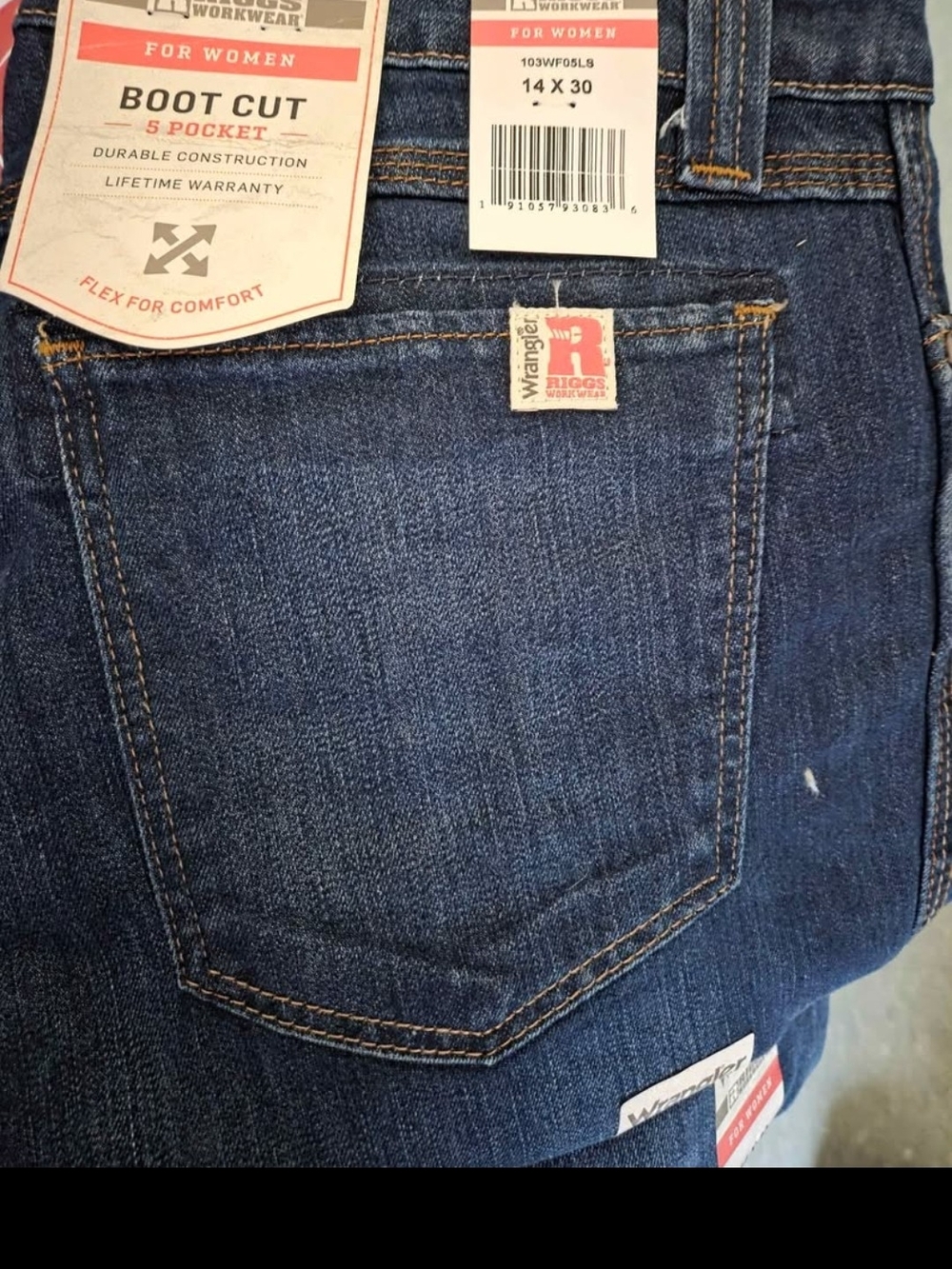 Briggs New York Women's Boot Cut Jeans in Dark Blue